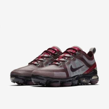 Nike Air VaporMax 2019 - Női Utcai Cipő - Bordó/Metal/Piros/Bordó Szürke